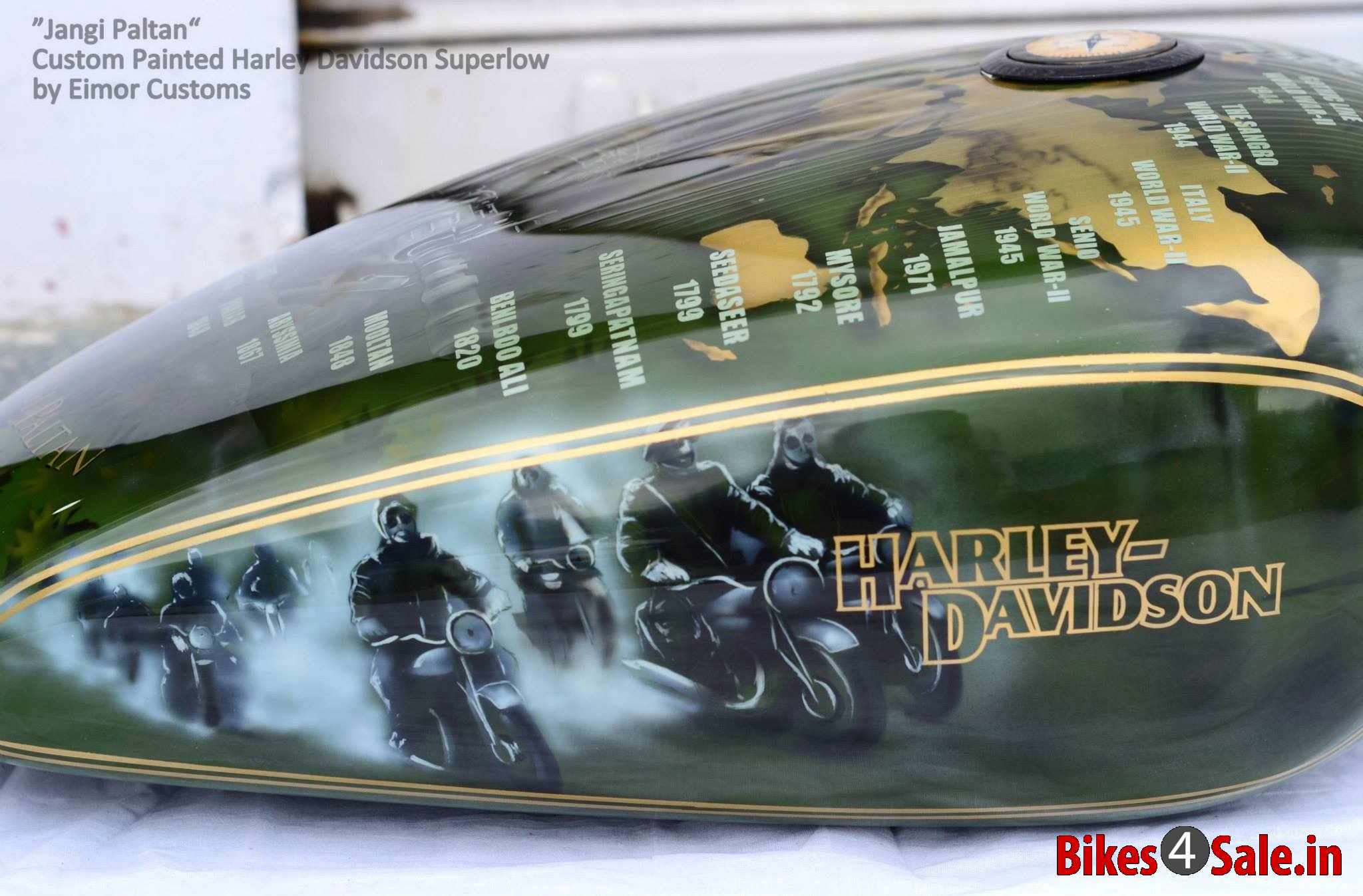 Custom Painted Petrol Tank