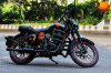 Custom black painted Royal Enfield Motorbike