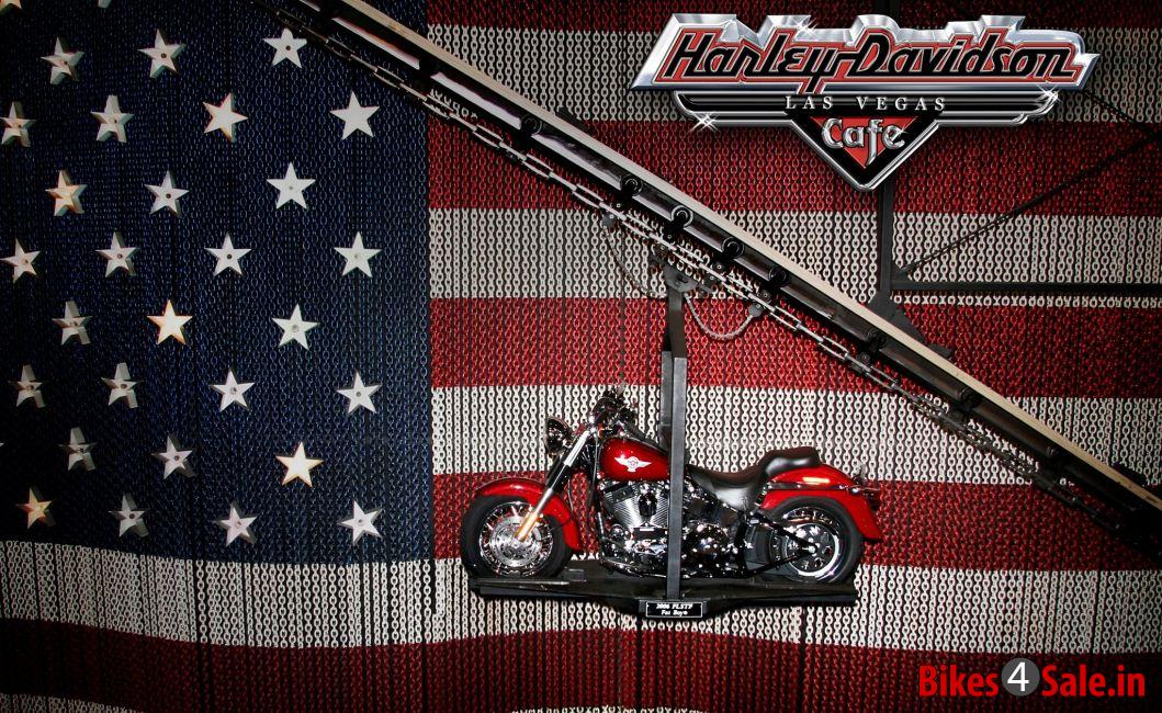 Harley-Davidson Heritage Softail in Las Vegas Cafe, USA