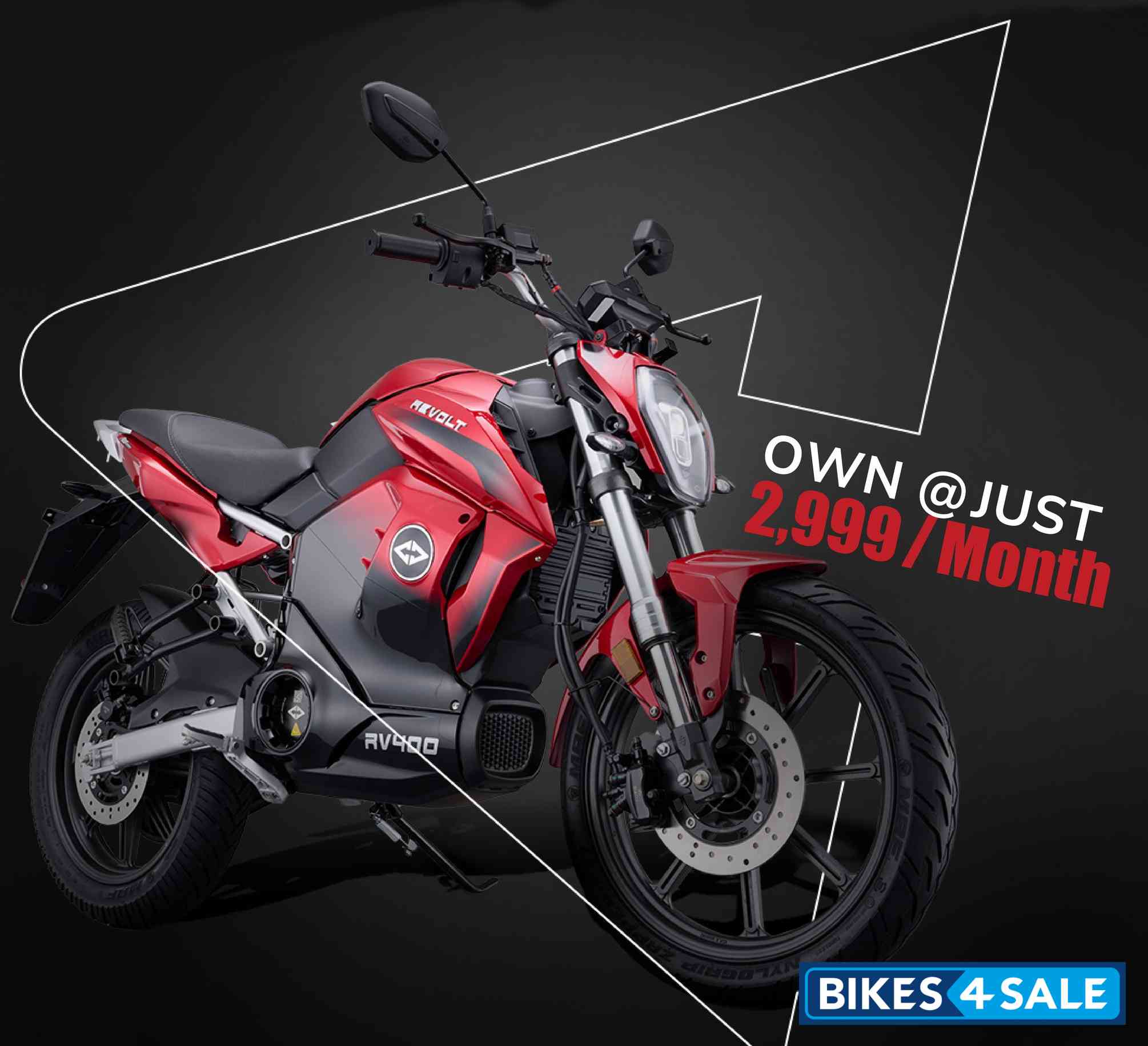 Revolt Rv400 Eclipse Red Colour