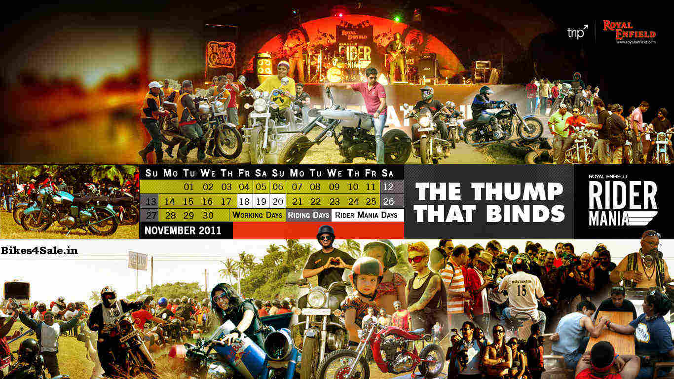 Royal Enfield Calendar November 2011 Royal Enfield Calendar November 2011