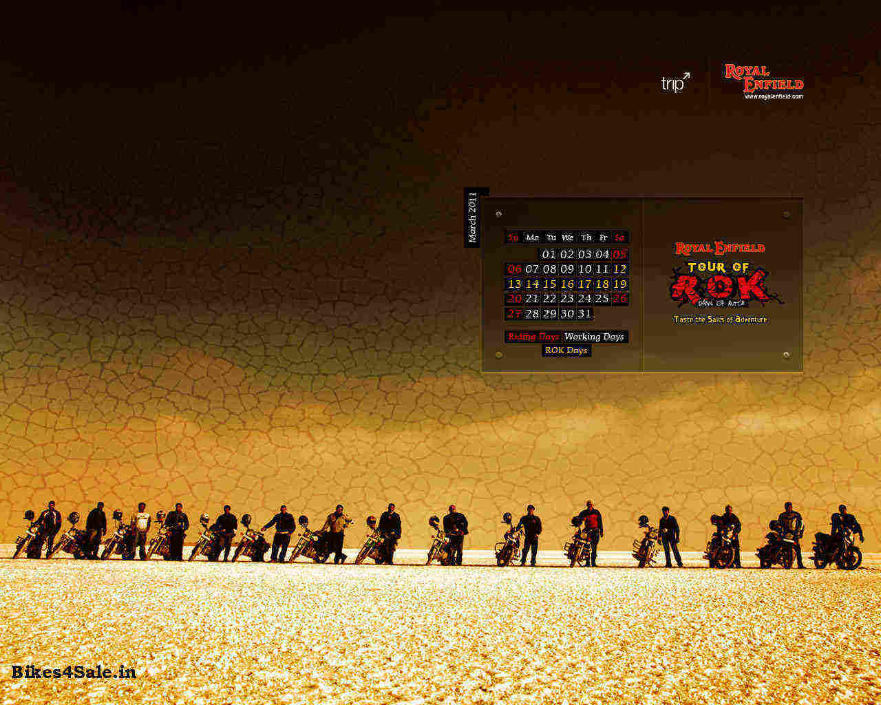 Royal Enfield Calendar March 2011 Royal Enfield Calendar March 2011