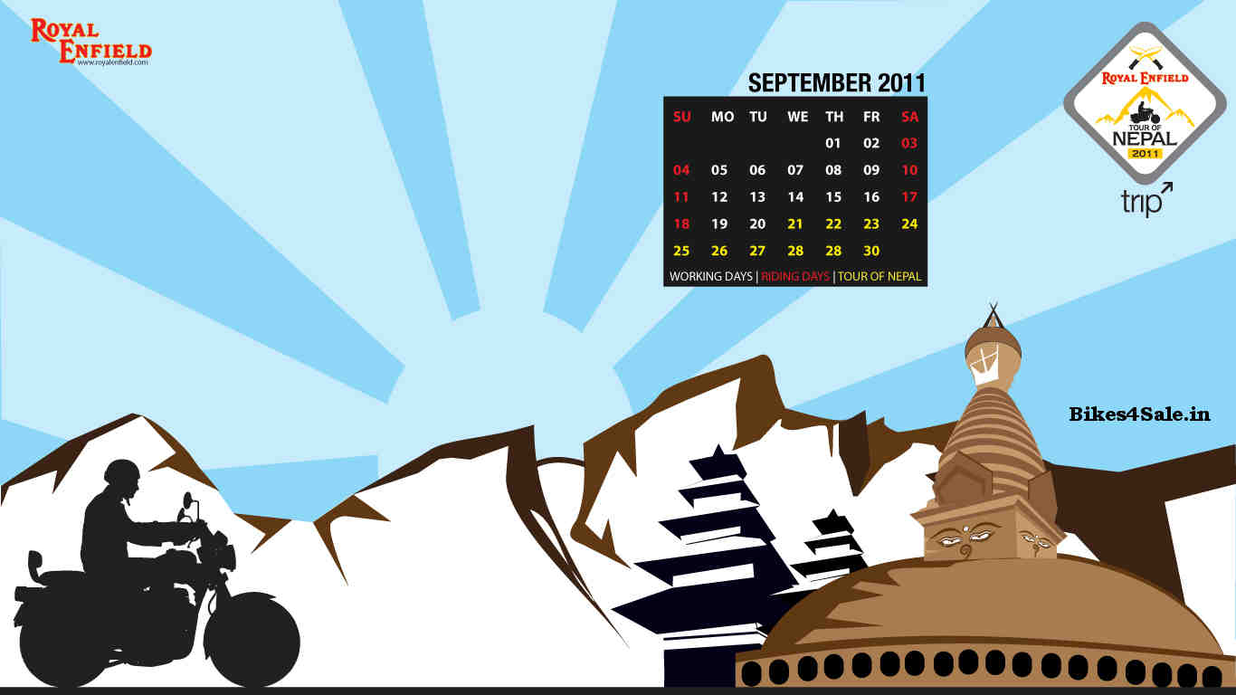 Royal Enfield Calendar September 2011 Royal Enfield Calendar September 2011