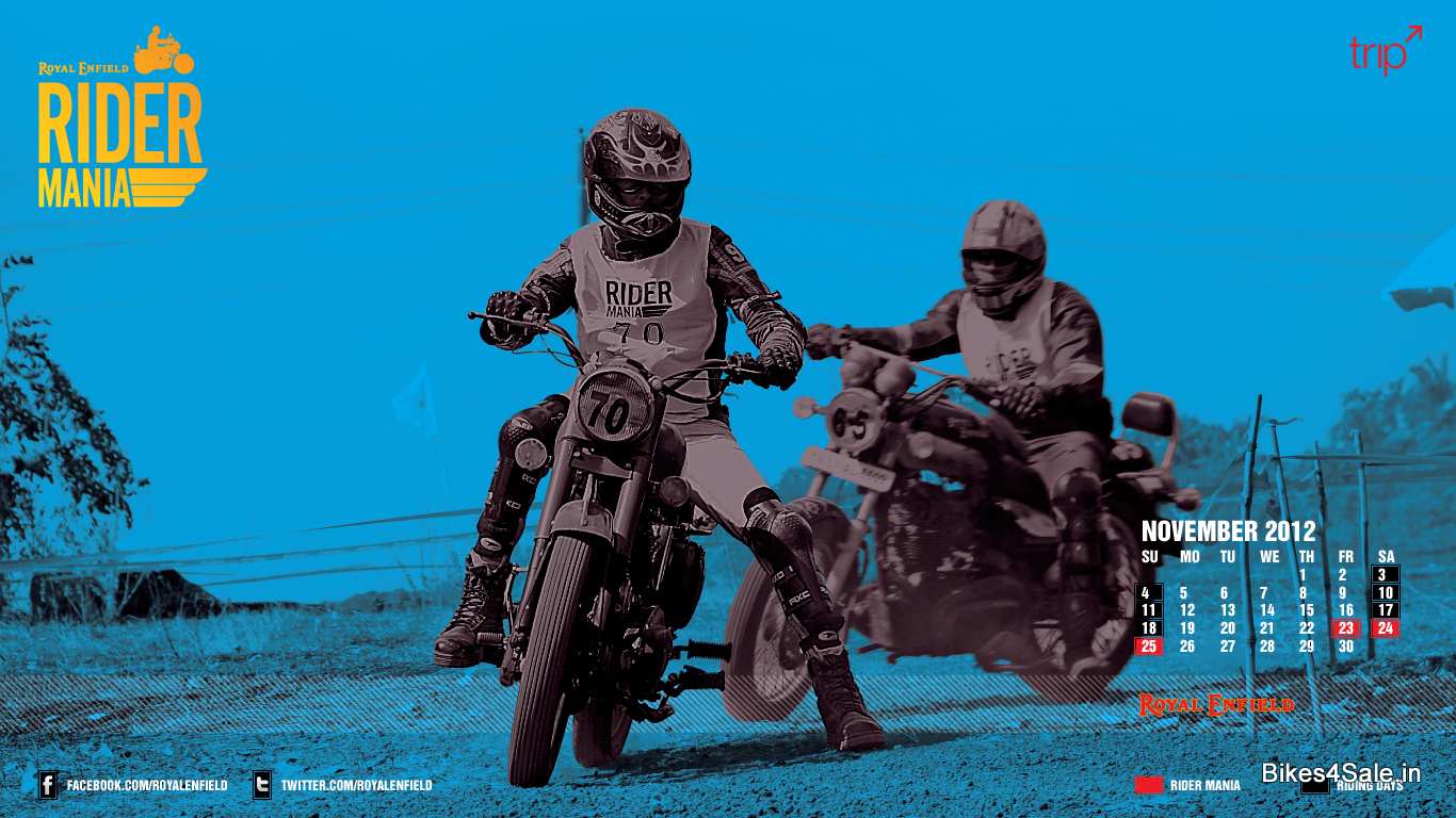 Royal Enfield Calendar November 2012