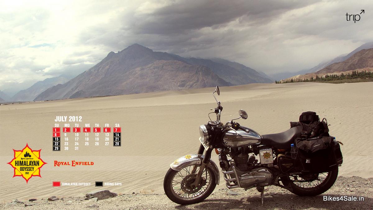 Royal Enfield Calendar July 2012