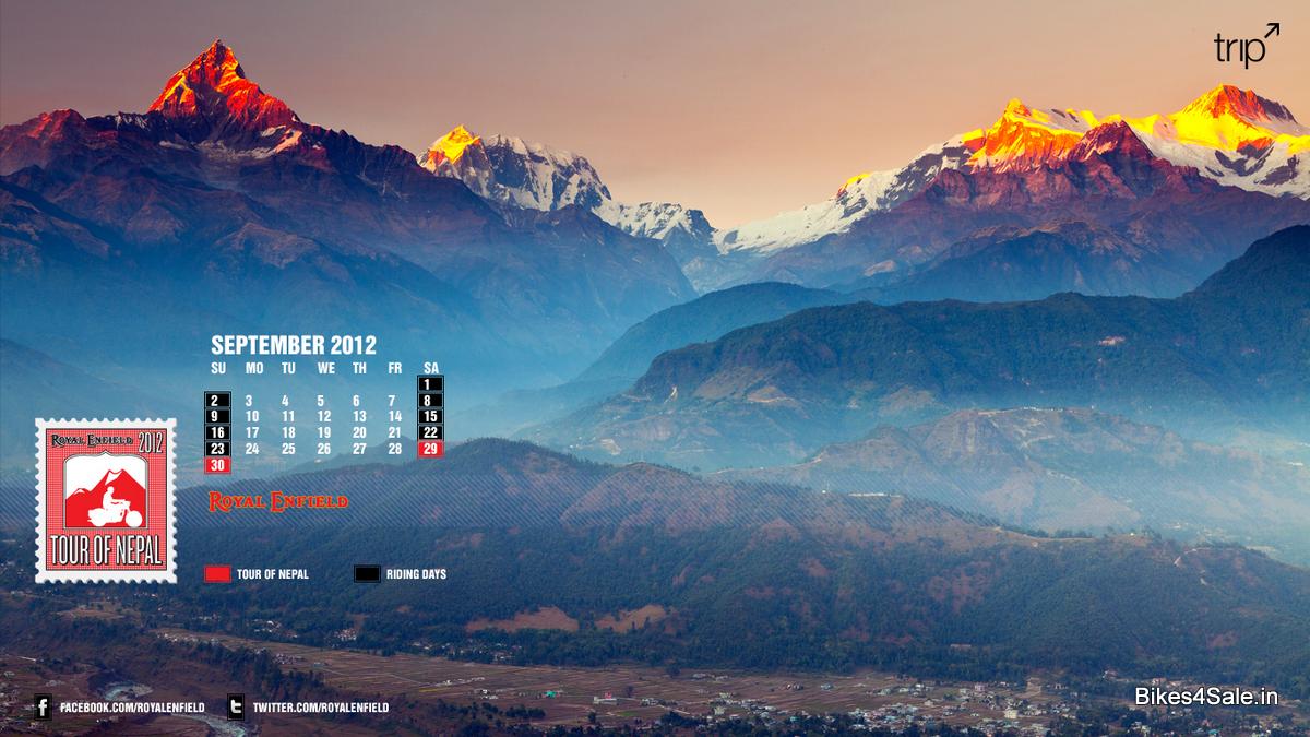 Royal Enfield Calendar September 2012