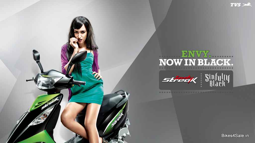 TVS Scooty Streak Black
